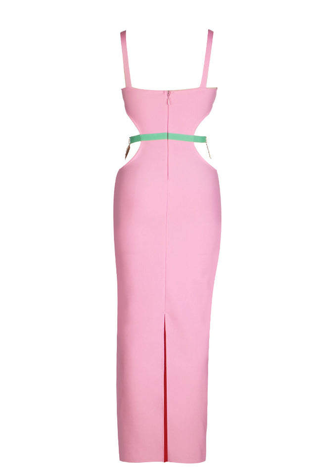 Strappy Metal Trim Cut Out Maxi Dress | Dress In Beauty