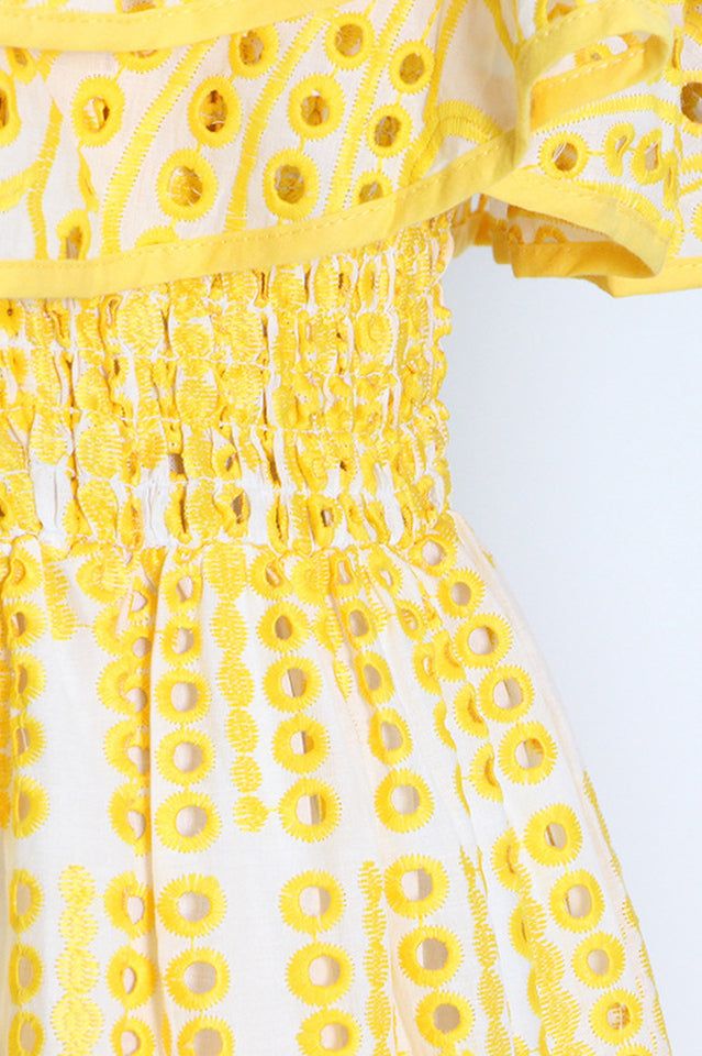 Tulum Off Shoulder Eyelet Dress | Dress In Beauty