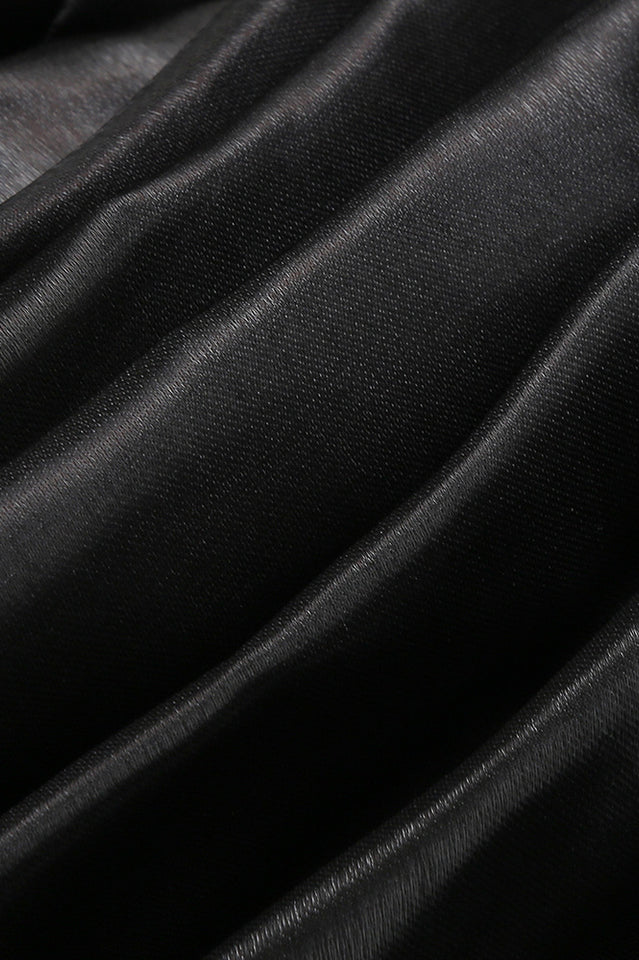 Presley Crepe Ruffle Shoulder Gown Dress | Dress In Beauty