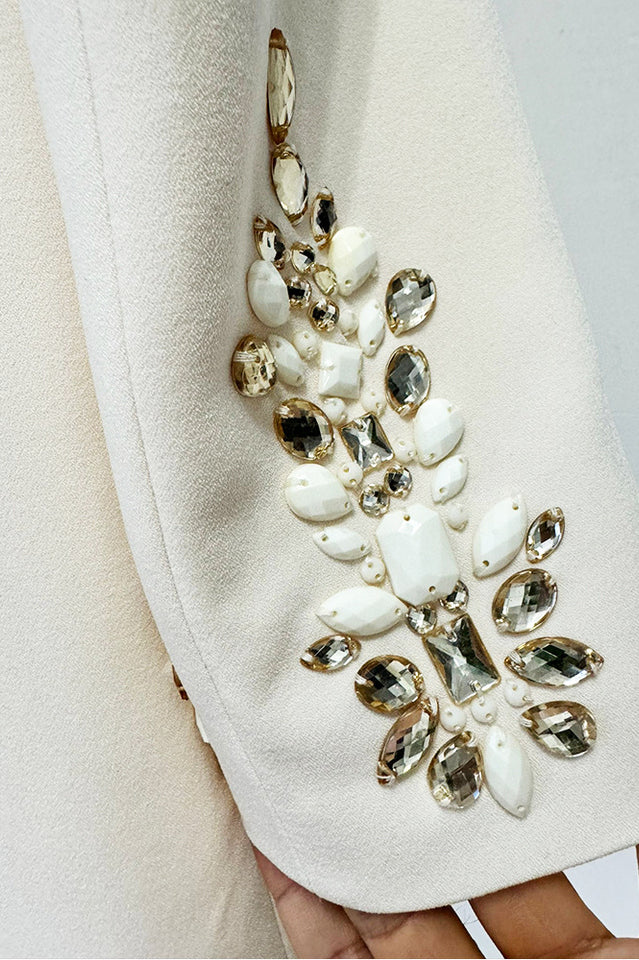 Long Sleeve Crystal A Line Dress | Dress In Beauty