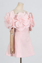Off-shoulder floral mini dress - View 12 | WEUXS