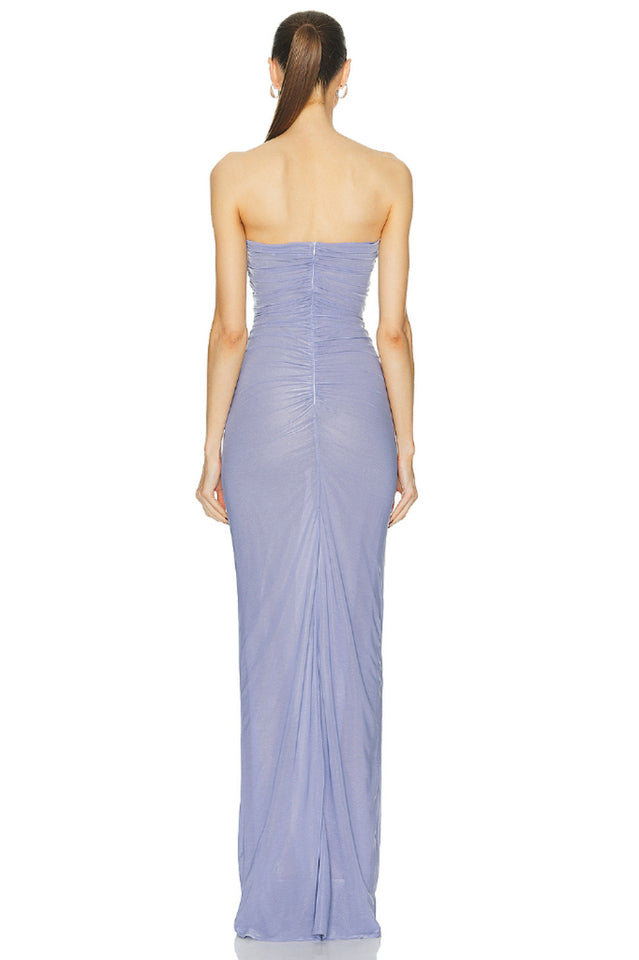 Adela Blue Strapless Cut Out Dress | Dress In Beauty