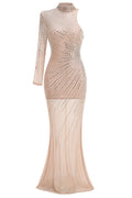 Halter Neck Crystal Embellished Gown | Dress In Beauty
