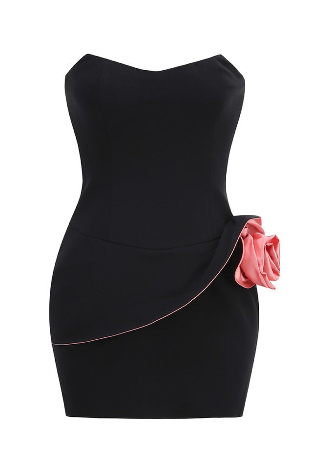 Strapless Appliquéd Cady Bustier Mini Dress | Dress In Beauty