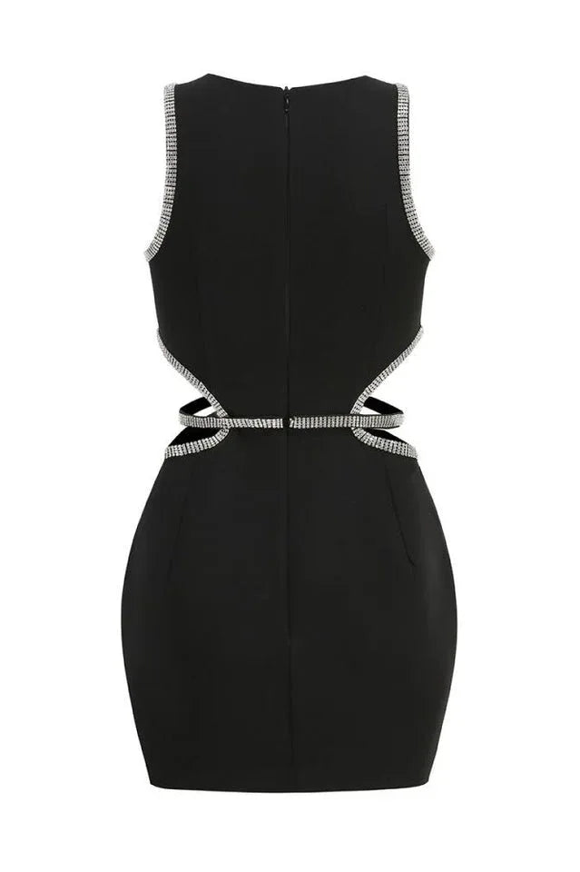 Cutout Knit Mini Dress - View 7 | WEUXS