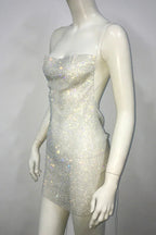 Nancy Glitter Mini Dress - WEUXS