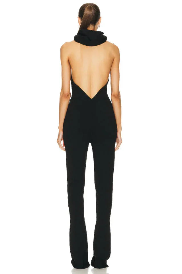 Hooded wide leg jumpsuit - View 14 | WEUXS