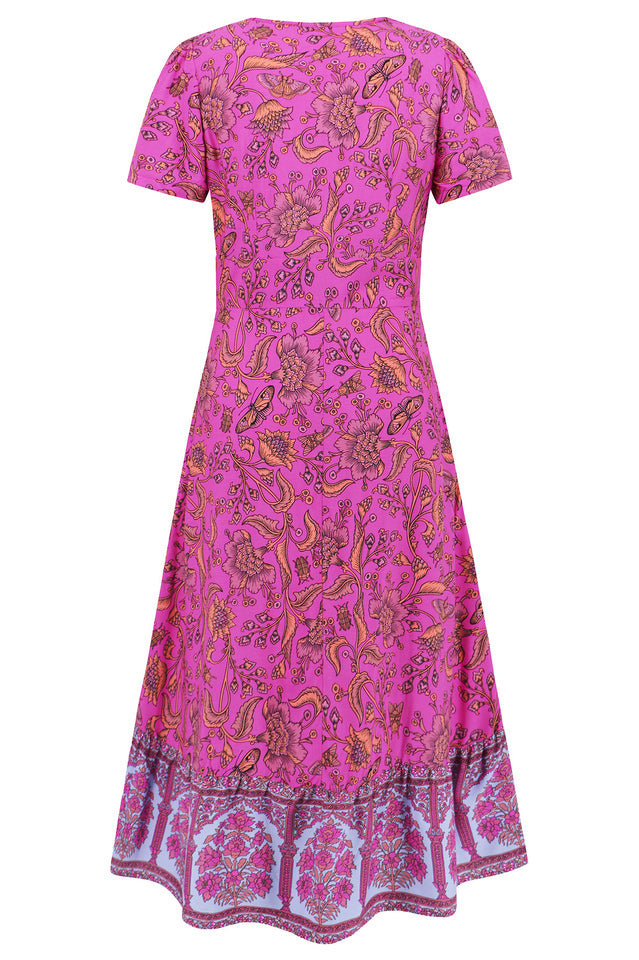 Kamoni Floral Print Boho Maxi Dress | Dress In Beauty