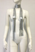 Tassel Metal Neck Tie Scarf | Dress In Beauty