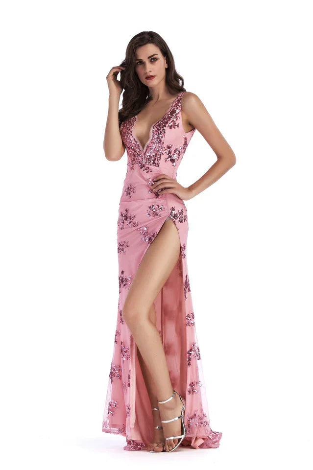 Women's Sequin Maxi Dress - View 6 | WEUXS