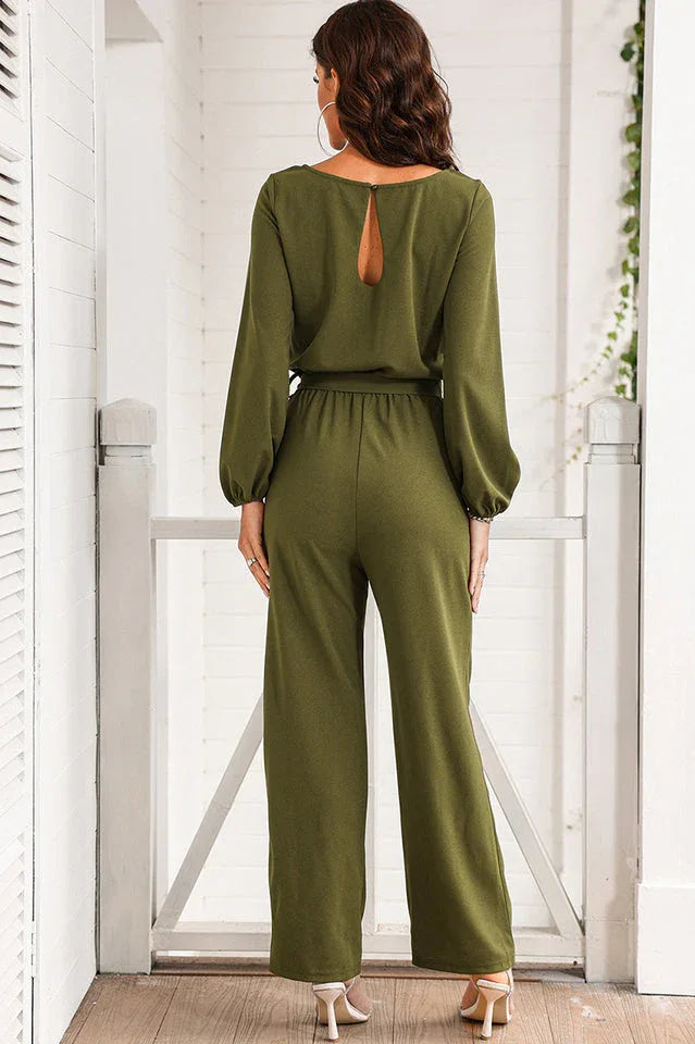 Women's wide leg jumpsuit - View 13 | WEUXS