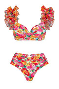3D Floral Print Swimsuit & Skirt Set | Dress In Beauty