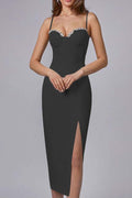 Strappy Drill Chain Midi Bandage Dress | Dress In Beauty