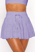 High Waist Plain Mesh Skort | Dress In Beauty