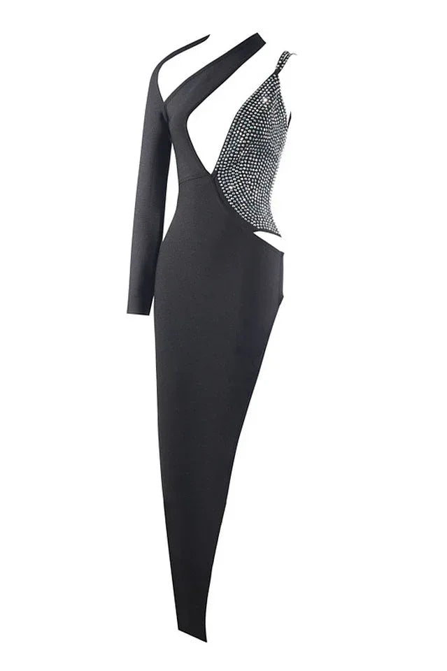 Arianell Asymmetric High Slit Dress - WEUXS