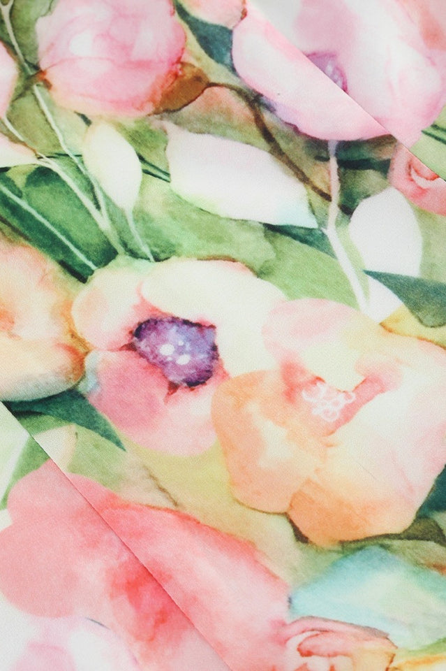 Sabina Asymmetric Floral Halter Midi Dress | Dress In Beauty