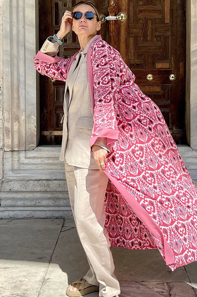 Brigitte One Of A Kind Ikat Maxi Kimono | Dress In Beauty