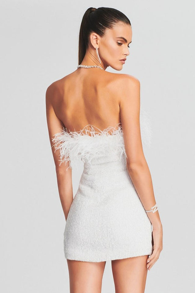 Torin Sequin Feather Dress | Dress In Beauty