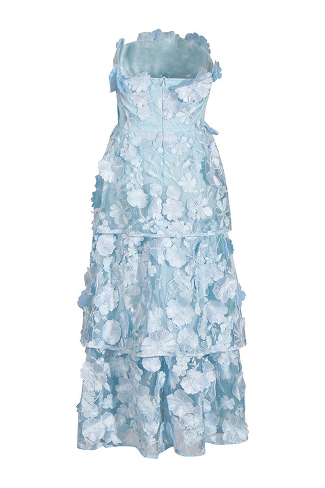 Selene Maxi Tiered 3D Dress | Dress In Beauty