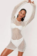 Crochet Low Back Beach Cover Up Dress | Dress In Beauty