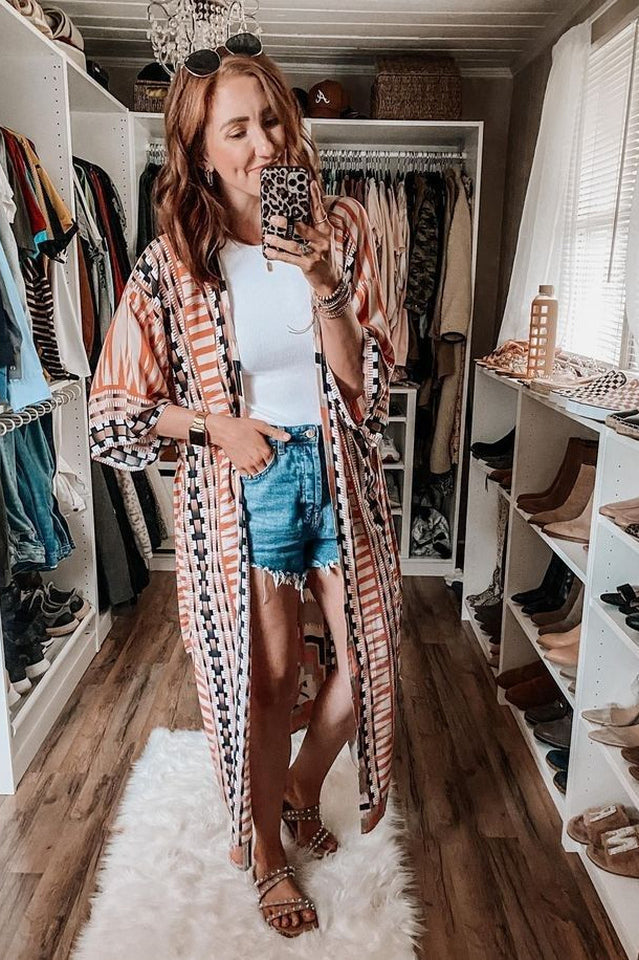 Boho Tie Dye Kimono Blouse | Dress In Beauty
