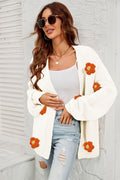 Fall In Daisy Oversized Knit Cardigan | Dress In Beauty