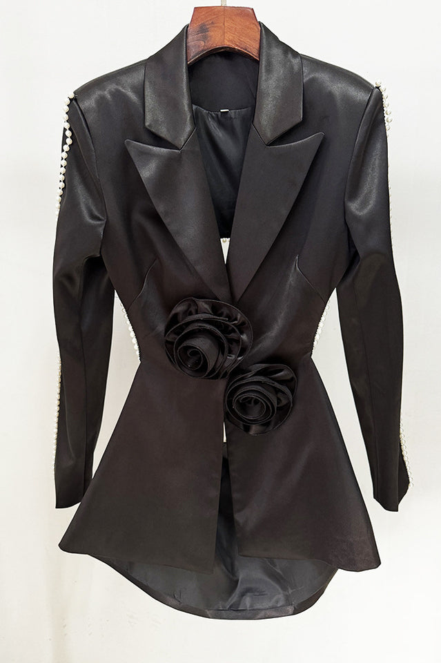 Ossie Pearl Embellished Cutout Blazer Set | Dress In Beauty