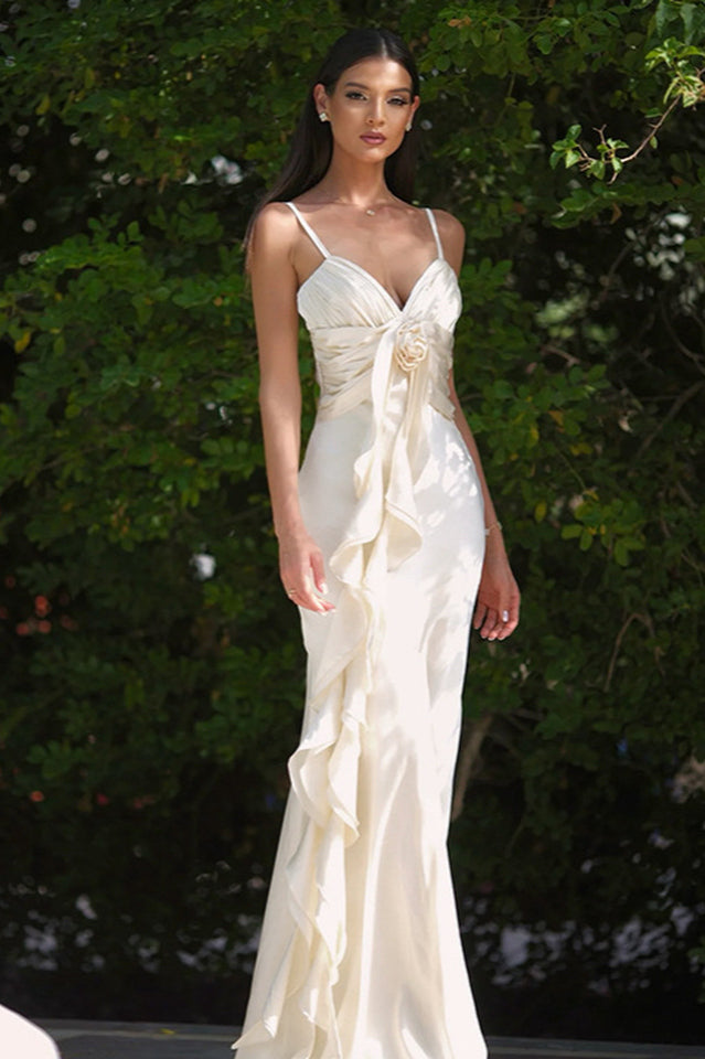 Paige 3D Floral Halter Maxi Dress | Dress In Beauty