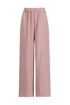 Wide leg pants set with draped cape sleeves and halter neckline - View 8 | WEUXS