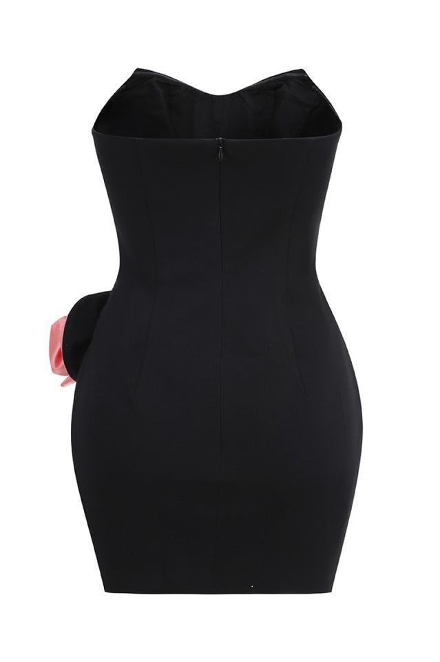 Strapless Appliquéd Cady Bustier Mini Dress | Dress In Beauty