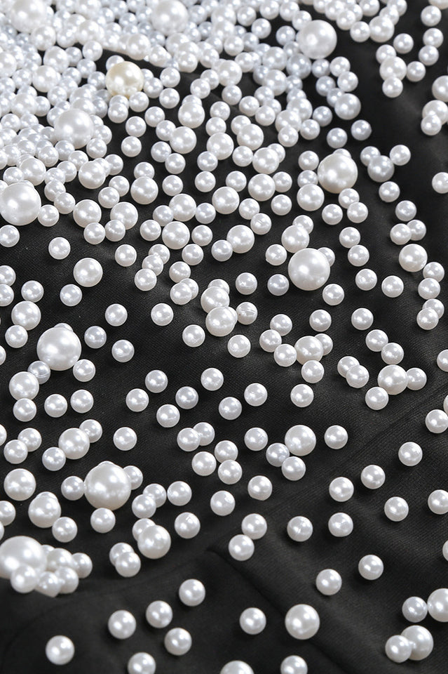 Perla Strapless Pearl Beaded Maxi Dress | Dress In Beauty