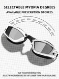Adult anti-fog swimming goggles with adjustable strap and mirrored lenses - View 18 | WEUXS