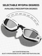 Adult anti-fog swimming goggles with adjustable strap and mirrored lenses - View 18 | WEUXS