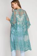 Hollow Out Lace Kimono Cover Up | Dress In Beauty
