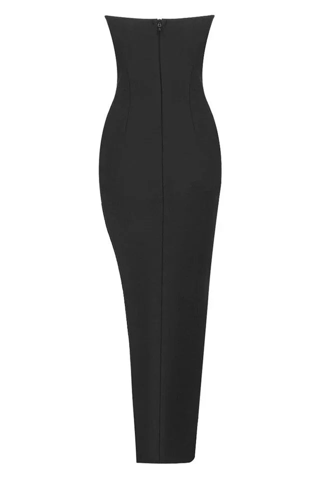 Baroque Pearl Chest Cup Dress - WEUXS