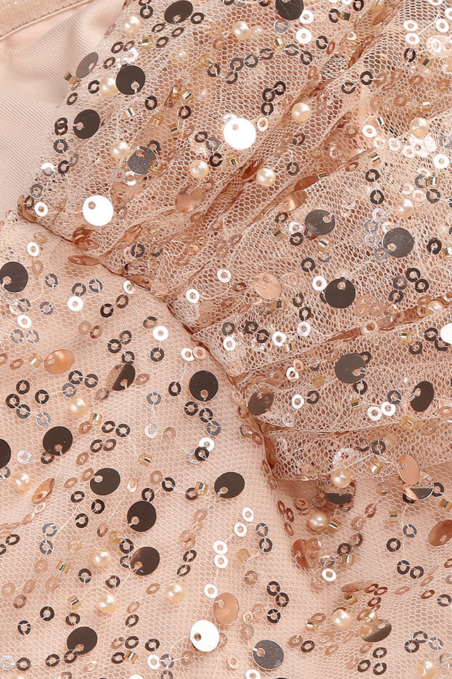 Sequin Embroidered Mesh Mini Dress | Dress In Beauty