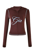Zipper V-Neck Hoodie and Track Pant Set - View 10 | WEUXS