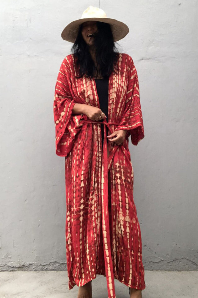 Beach Color Block Printing Cover Up | Dress In Beauty