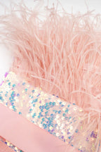 Feather ball gown dress - View 13 | WEUXS