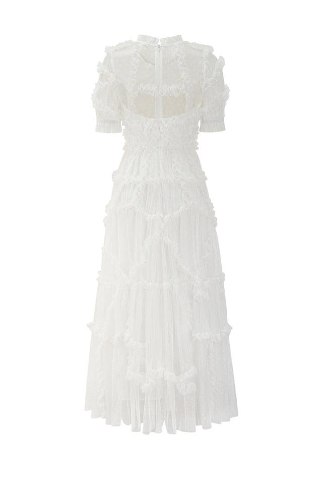 Kinley Ruched Ruffle Hem Maxi Dress | Dress In Beauty