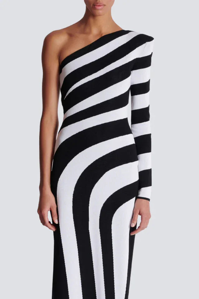 Asymmetrical knit dress - View 14 | WEUXS