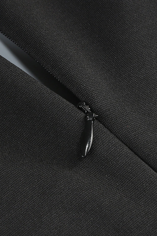 Long Sleeve Crystal Trim Gown | Dress In Beauty