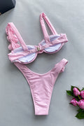 Push Up Flower Decoration Bikini Set | Dress In Beauty