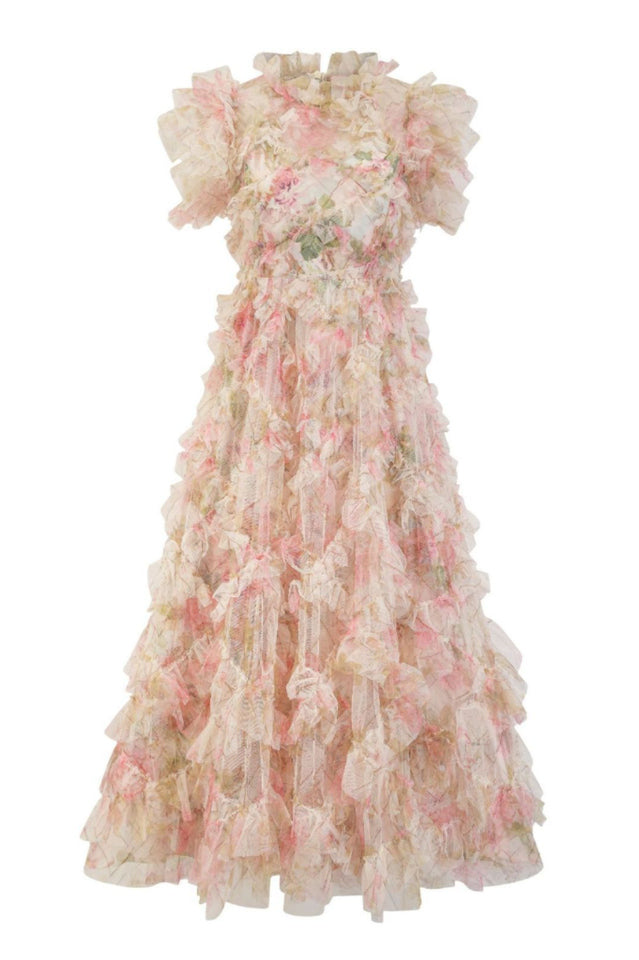 Maxine Floral Embroidery Sleeveless Maxi Dress | Dress In Beauty