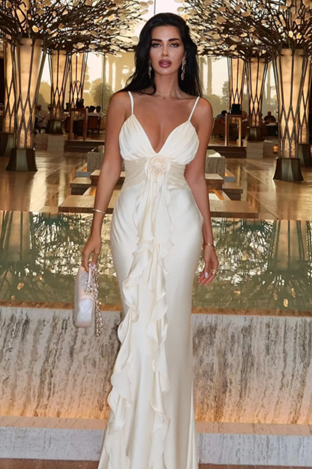 Paige 3D Floral Halter Maxi Dress | Dress In Beauty