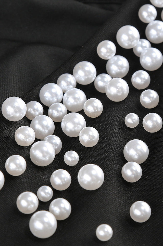 Pearl Sleeveless Bodycon Elegant Dress | Dress In Beauty