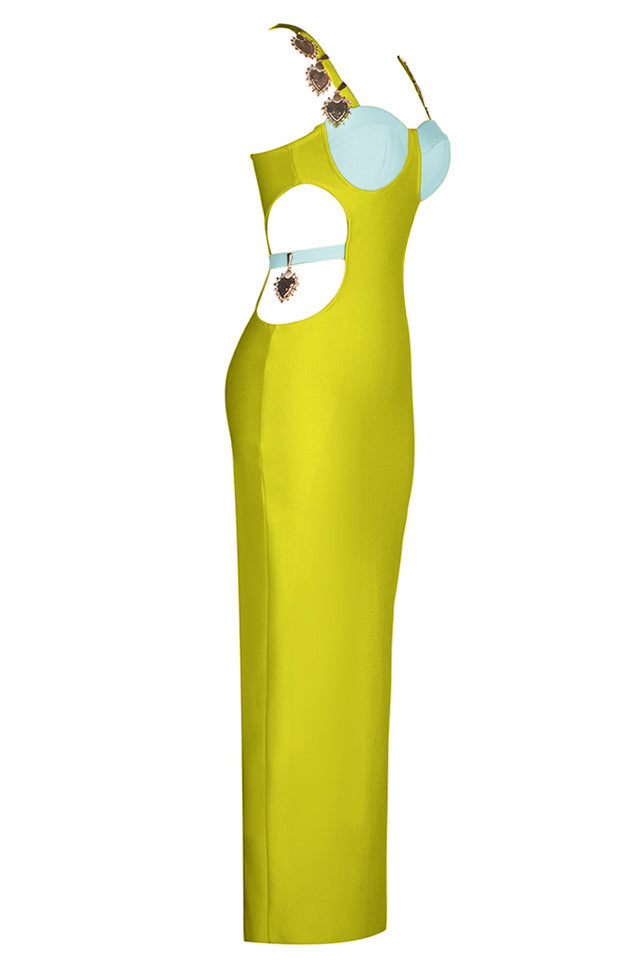 Strappy Metal Trim Cut Out Maxi Dress | Dress In Beauty