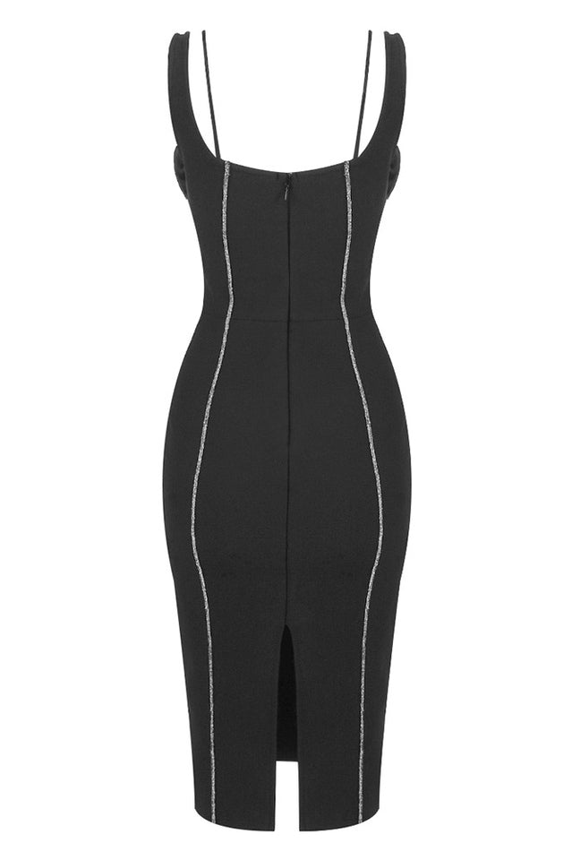 Silver Trim Floral Bustier Midi Dress | Dress In Beauty