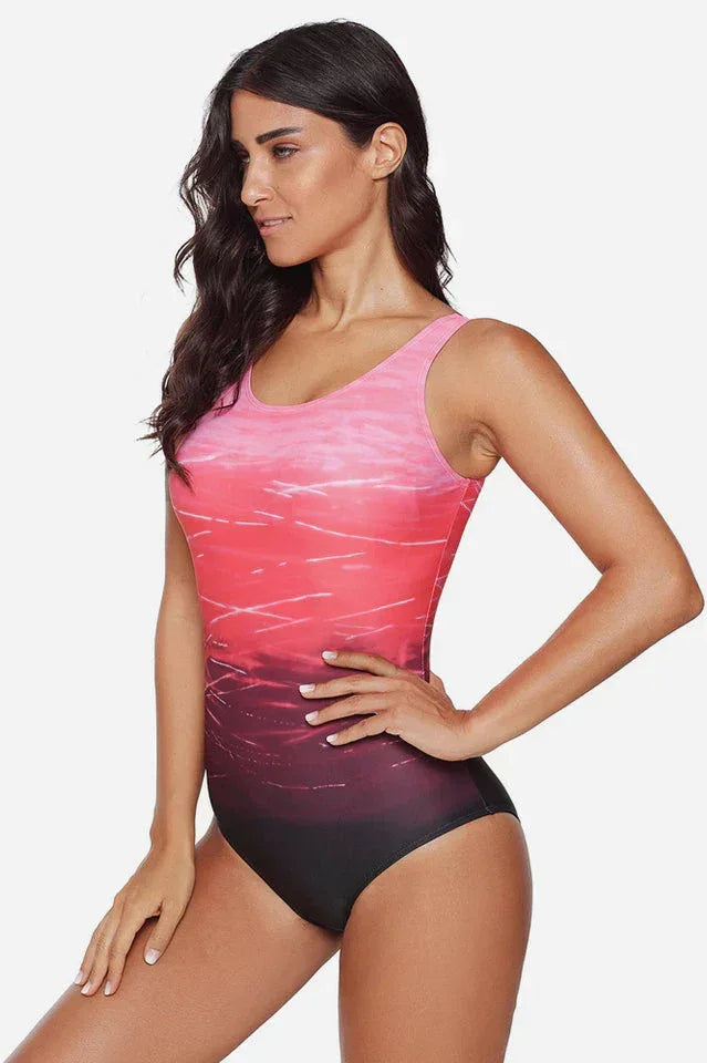 Women's one piece swimsuit with criss cross back - View 6 | WEUXS