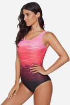 Women's one piece swimsuit with criss cross back - View 6 | WEUXS